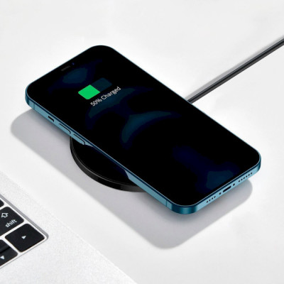 Baseus Simple Magnetic Wireless Charger Black (WXJK-E01)