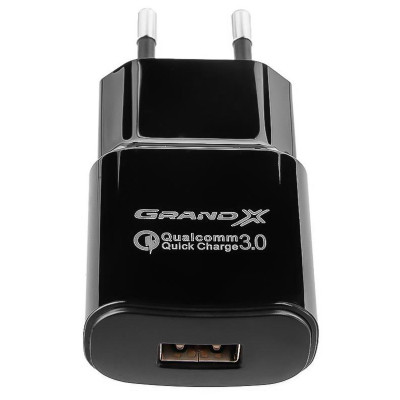 Grand-X CH-550TC Quick Charge 3.0 + USB-Type-C Black