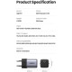 UGREEN CD318 Nexode Mini GaN 20W 1xUSB-C PD3.0 QC4.0 Wall Charger Black (90664)