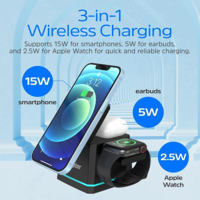 Energizer 3-in-1 Magnetic Wireless Charging Dock (WCP307)