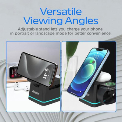 Energizer 3-in-1 Magnetic Wireless Charging Dock (WCP307)