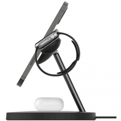Belkin BOOST CHARGE PRO 3-in-1 Wireless Charger with MagSafe Black (WIZ009VFBK)