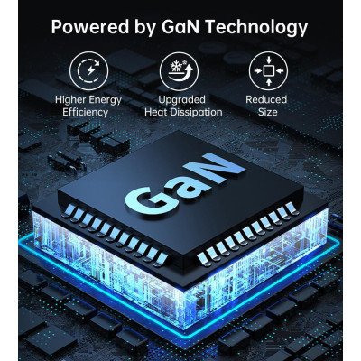 Choetech PD8008 100W Desktop GaN Charger White (PD8008-EU-WH)