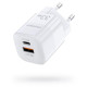 Choetech GaN USB-A/USB-C 33W QC3.0/PD/PPS (PD5006-EU-WH)