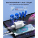 Choetech GaN USB-A/USB-C 33W QC3.0/PD/PPS (PD5006-EU-WH)