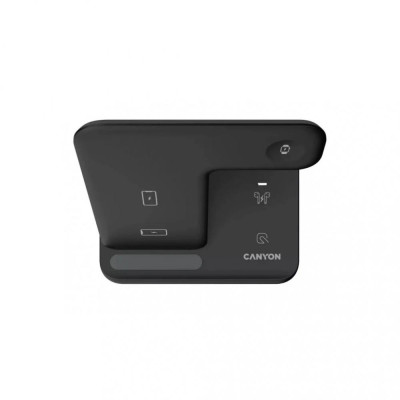 Canyon 3-in-1 Wireless charging station WS-302 Black (CNS-WCS302B)