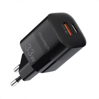 Choetech GaN USB-A/USB-C 33W QC3.0/PD/PPS (PD5006-EU-BK)