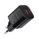 Choetech GaN USB-A/USB-C 33W QC3.0/PD/PPS (PD5006-EU-BK)