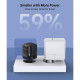 Choetech GaN USB-A/USB-C 33W QC3.0/PD/PPS (PD5006-EU-BK)