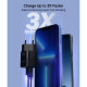 Choetech GaN USB-A/USB-C 33W QC3.0/PD/PPS (PD5006-EU-BK)