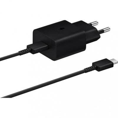 Samsung 15W PD Power Adapter (з Type-C cable) Black (EP-T1510XBE)