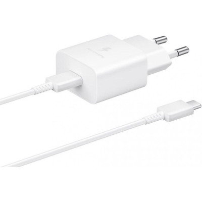 Samsung 15W PD Power Adapter (з Type-C cable) White (EP-T1510XWE)