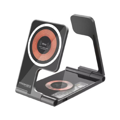 Promate AuraFold-Trio Black