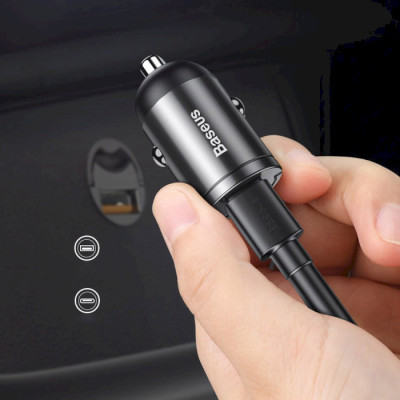 Baseus Tiny Star Mini PPS Car Charge USB Type-C Port 30W Gray (VCHX-B0G)