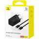 Baseus GaN5 Fast Charger mini 1C 30W Black Type-C to Type-C (P10110902113-00)