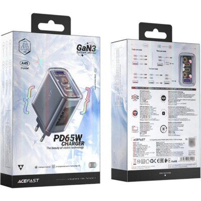 Acefast A45 Sparkling series PD65W GaN Mountain mist