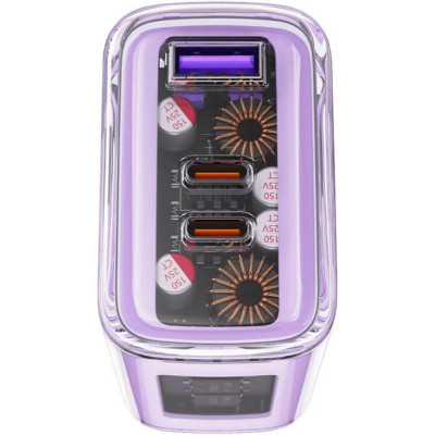 Acefast A45 Sparkling series PD65W GaN Purple alfalfa