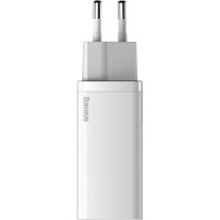 Baseus GaN2 Lite Quick Charger C+U 65W EU White (CCGAN2L-B02)