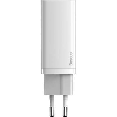 Baseus GaN2 Lite Quick Charger C+U 65W EU White (CCGAN2L-B02)