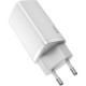 Baseus GaN2 Lite Quick Charger C+U 65W EU White (CCGAN2L-B02)
