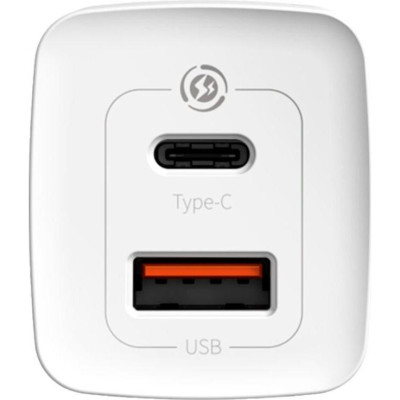 Baseus GaN2 Lite Quick Charger C+U 65W EU White (CCGAN2L-B02)