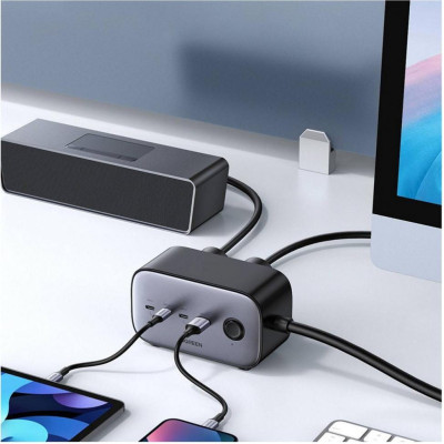 UGREEN CD270 GaN 100W DigiNest Pro Power Strip Gray (60167)