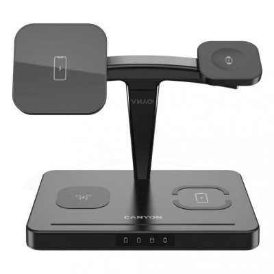 Canyon WS-404 Wireless Charging Station Black (CNS-WCS404B)