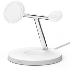 Belkin BOOST CHARGE PRO 3-in-1 Wireless Charger with MagSafe White (WIZ009vfWH)