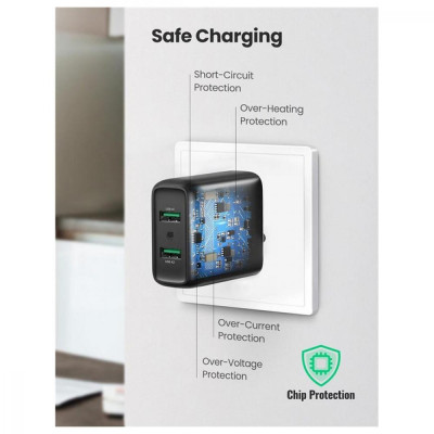 UGREEN 2-Port 36W Quick Charger Black (10216)