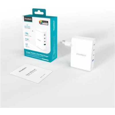 Choetech PD9002 100W GaN Wall Charger White (PD9002)