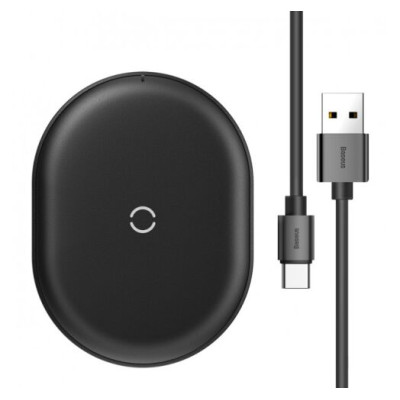 Baseus Cobble Wireless Charger 15W Black (WXYS-01)