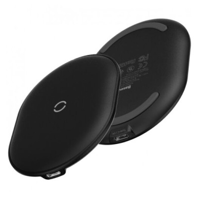 Baseus Cobble Wireless Charger 15W Black (WXYS-01)
