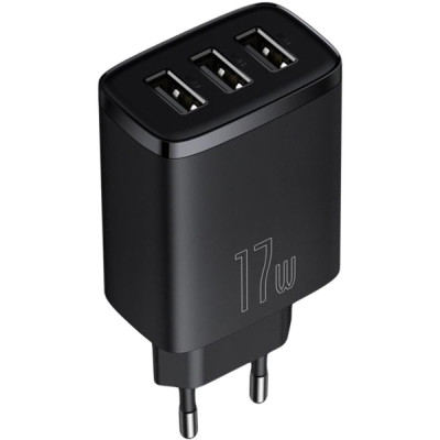 Baseus Compact Charger 3U 17W Black (CCXJ020101)