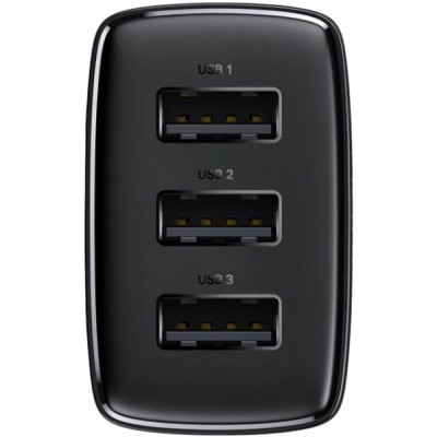 Baseus Compact Charger 3U 17W Black (CCXJ020101)