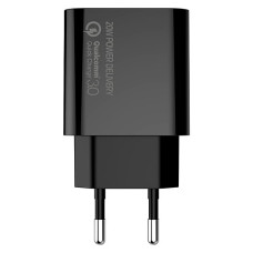 ColorWay Type-C PD + USB QC3.0 20W V2 Black (CW-CHS025QPD-BK)