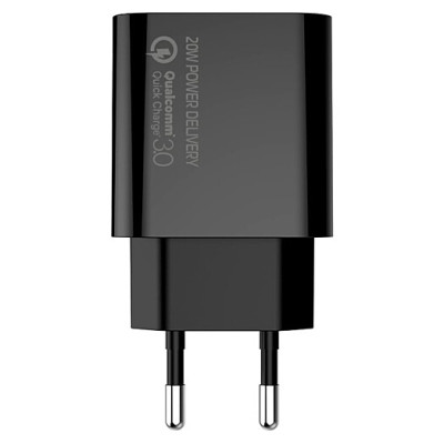 ColorWay Type-C PD + USB QC3.0 20W V2 Black (CW-CHS025QPD-BK)