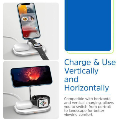 Energizer 3-in-1 15W Magnetic Wireless Fast Charger White (WCP303)