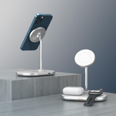Energizer 3-in-1 15W Magnetic Wireless Fast Charger White (WCP303)