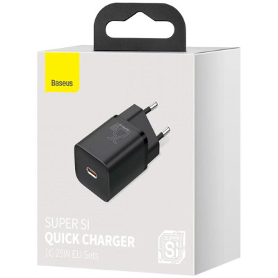 Baseus Super Si Quick Charger 1C 25W Black (CCSP020101)