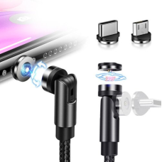 Usams microUSB U59 Rotatable Magnetic 2.4A 1.0m Black