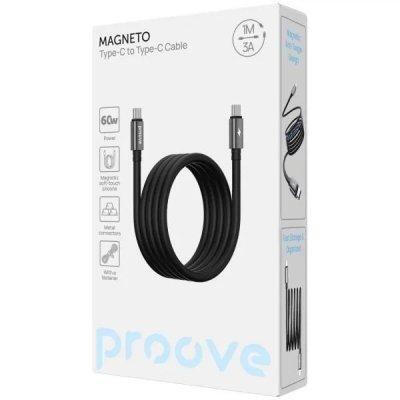 Proove Magneto USB Type-C to USB Type-C 60W 1m Black (CCMA60002201)