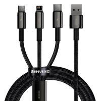 Baseus Tungsten Gold 3-in-1 1.5m Black (CAMLTWJ-01)