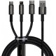 Baseus Tungsten Gold 3-in-1 1.5m Black (CAMLTWJ-01)