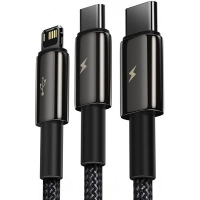 Baseus Tungsten Gold 3-in-1 1.5m Black (CAMLTWJ-01)