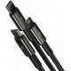 Baseus Tungsten Gold 3-in-1 1.5m Black (CAMLTWJ-01)