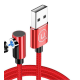 Usams Type-C U54 Right-Angle Magnetic 2A 1.0m Red
