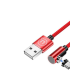 Usams Type-C U54 Right-Angle Magnetic 2A 1.0m Red