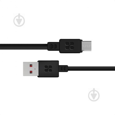 Promate MicroCord-1 USB-microUSB 2А 1.2m Black (microcord-1.black)
