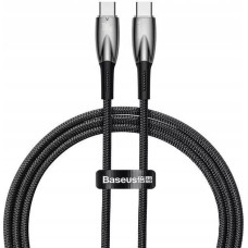 Baseus Glimmer Series Fast Charging Data Cable Type-C to Type-C 100W 2m Black (CADH000801)
