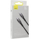 Baseus Glimmer Series Fast Charging Data Cable Type-C to Type-C 100W 2m Black (CADH000801)